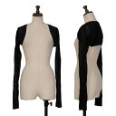 【中古】 ダナキャランDKNY シルクメッシュニットボレロ 黒S【レディース】