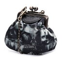 【中古】 ジャンポールゴルチエJean Paul GAULTIER ドールプリントチェーンショルダーがま口コインケース 黒他【レディース】(4)