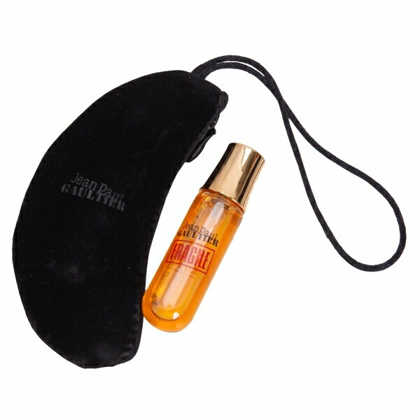 【中古】 ジャンポールゴルチエJean Paul GAULTIER フラジャイルFRAGILE ベロアポーチ付きミニフレグランス 黒茶【レディース】