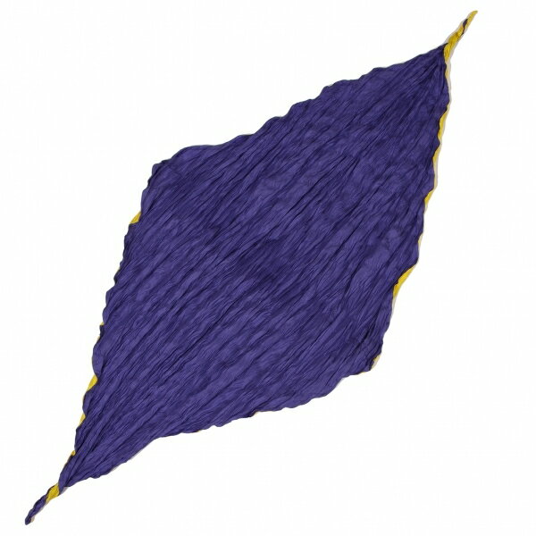 【中古】 イッセイミヤケISSEY MIYAKE シワプリーツバイカラーストール 黄紫【レディース】