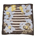 【中古】 45rpm 45R 染めボーダー花柄ハンカチ 焦茶他【レディース】