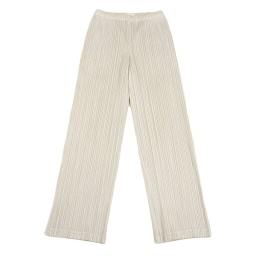 【中古】プリーツプリーズPLEATS PLEASE プリーツワイドパンツ ベージュ2【レディース】 【中古】プリーツプリーズPLEATS PLEASE プリーツワイドパンツ ベージュ2【レディース】