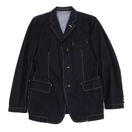 【中古】 コムデギャルソン オムCOMME des GARCONS HOMME 製品染めステッチコットンジャケット 濃紺XS【メンズ】 【中古】 コムデギャルソン オムCOMME des GARCONS HOMME 製品染めステッチコットンジャケット 濃紺XS【メンズ】