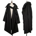 【中古】 ヨウジヤマモト ファムYohji Yamamoto FEMME ウールガウンコート 黒S【レディース】
