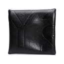 【中古】 ワイズY's ロゴエンボスレザーコインケース 黒【レディース】