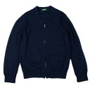 【中古】 コムデギャルソン オムプリュス エバーグリーンCOMME des GARCONS HOMME PLUS EVER GREEN インサイドアウトウールジップニットカーディガン 紺M【メンズ】(4)