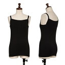 【中古】 ジャンポールゴルチエ ファムJean Paul GAULTIER FEMME アクリルレーヨンジグザグステッチキャミソール 黒40【レディース】(4)