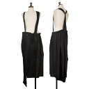 【中古】 レギュレーション ヨウジヤマモトREGULATION yohji yamamoto 異素材切替デザインサスペンダースカート 黒2【レディース】(4)