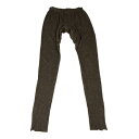 【中古】 アンダーカバーUNDERCOVER 裾ジップグリッターニットパンツ 茶シルバー2【レディース】