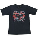 【中古】 アナスイANNASUI バイクプリントTシャツ 黒S【レディース】