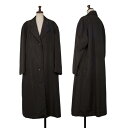 【中古】 イッセイミヤケISSEY MIYAKE ナイロンウールロングコート 焦げ茶M【レディース】