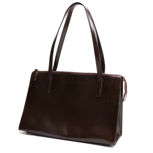 【中古】 アンテプリマANTEPRIMA ロゴレザーショルダーバッグ 茶【レディース】 【中古】 アンテプリマANTEPRIMA ロゴレザーショルダーバッグ 茶【レディース】
