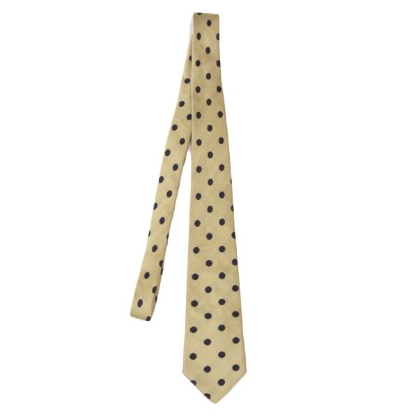【中古】 コムデギャルソン オムCOMME des GARCONS HOMME ドットジャガードネクタイ ゴールド【メンズ】