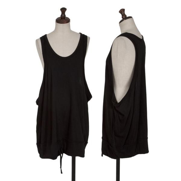 【中古】 ワイズY's コットンウールヘムドロストタンクトップ 黒2【レディース】
