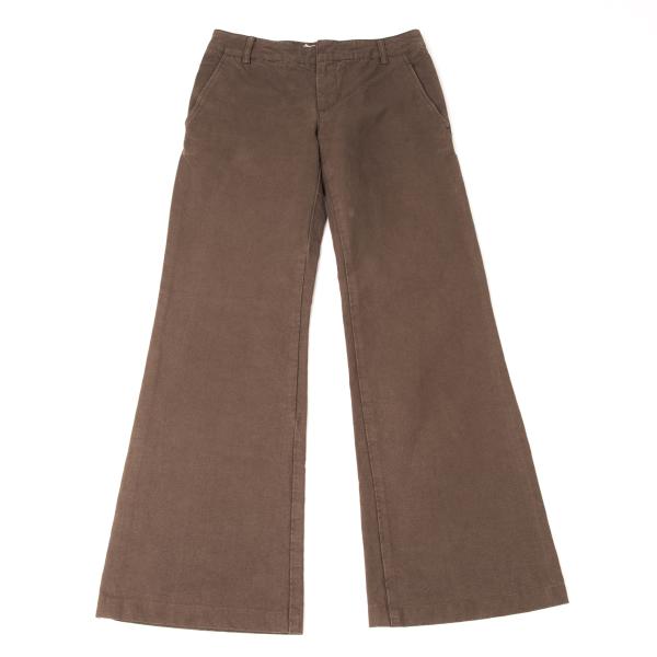【中古】 マルニMARNI コットンフレアパンツ 茶38【メンズ】