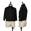 【中古】 ジャンポールゴルチエJean Paul GAULTIER PARIS リブ切替ウールショートニットブルゾン 黒42【レディース】(4)