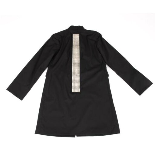 【中古】 コムデギャルソン オムプリュスCOMME des GARCONS HOMME PLUS ウールギャバチャイナボタンバックスタッズデザインロングジャケット 黒XS【メンズ】 【中古】 コムデギャルソン オムプリュスCOMME des GARCONS HOMME PLUS ウールギャバチャイナボタンバックスタッズデザインロングジャケット 黒XS【メンズ】