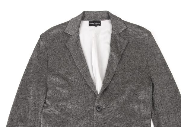 【中古】 エンポリオアルマーニEMPORIO ARMANI レーヨン2Bジャケット グレー46【メンズ】