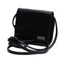 【中古】 ダナキャランDKNY レザーショルダーウォレット 黒【レディース】