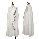 【中古】 ヒロココシノ トランクHIROKO KOSHINO TRUNK コットン切替ストライプノースリーブロングフレアシャツ 白40【レディース】(4)
