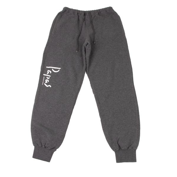 【中古】 パパスPapas ロゴプリントポケットワッペンスウェットパンツ グレーL【メンズ】
