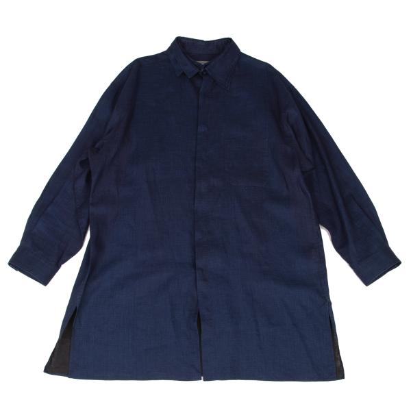y's デニム風ロングシャツ 麻 ヨウジヤマモト 楽天市場】ヨウジヤマモト(素材(生地・毛糸)麻・リネン