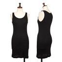 【中古】 ヨウジヤマモトノアールYohji Yamamoto NOIR コットンタンクトップ 黒2【レディース】