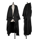 【中古】 コムデギャルソンCOMME des GARCONS カシミヤウールドレープピン留めコート 黒M【レディース】