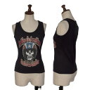 【中古】 ジーンズポールゴルチエJean's Paul GAULTIER スカルライダープリントタンクトップ 黒赤他40【レディース】