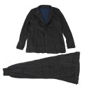【中古】 イッセイミヤケ メンISSEY MIYAKE MEN ポリコットン絞りジャージセットアップ 黒3【メンズ】(4)