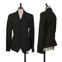 【中古】 ジャンポールゴルチエ ファムJean Paul GAULTIER FEMME バックレースアップコルセットジャケット 黒40【レディース】