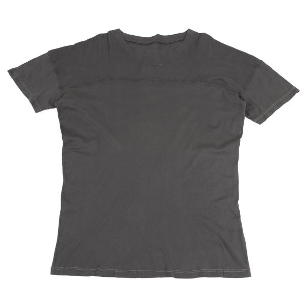 【中古】 メゾンマルタンマルジェラMaison Martin Margiela パネル切替オフショルダーTシャツ チャコール46【メンズ】