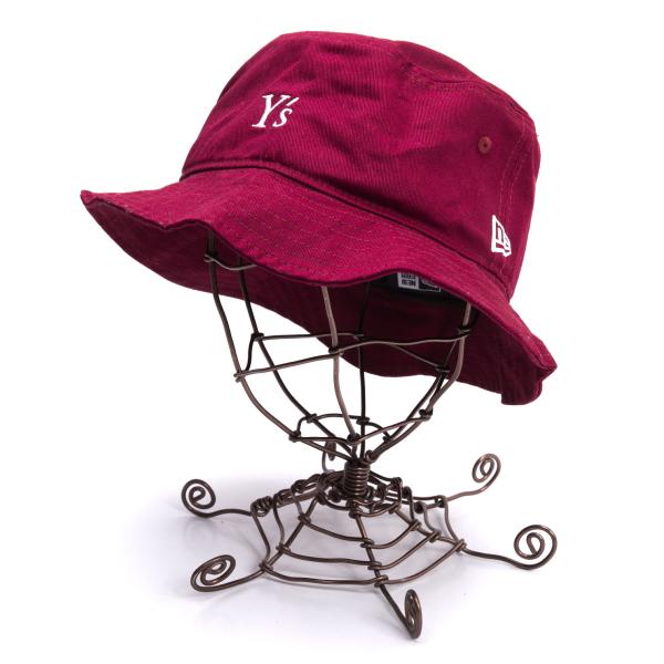 【中古】 ワイズ×ニューエラY's×NEW ERA ロゴ刺繍サファリハット ボルドー【レディース】