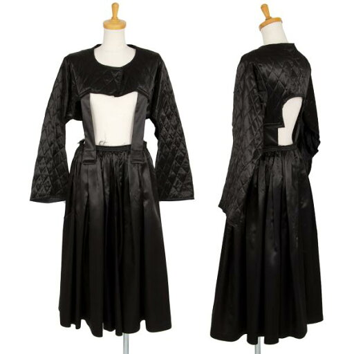 【中古】 コムデギャルソンCOMME des GARCONS キルティングアームカバーショルダースカート 黒S【レディース】 【中古】 コムデギャルソンCOMME des GARCONS キルティングアームカバーショルダースカート 黒S【レディース】
