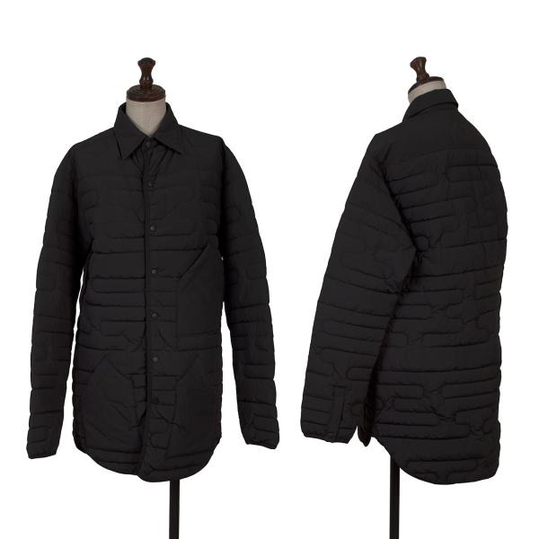 【中古】 ワイスリーY-3 CLASSIC CLOUD INSULATED SHIRT ナイロンスナップボタン中綿シャツジャケット 黒XS【レディース】