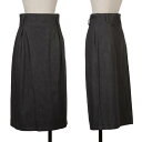 【中古】 ワイズY's バックスリットAラインスカート チャコールS【レディース】(4)