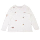 【中古】 パパスPapas フェルトワッペンカットソー オフホワイト52LL【メンズ】(4)
