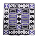 【中古】 ヴィヴィアンウエストウッドVivienne Westwood マルチカラー幾何学カッティングハンカチ 黒グレー【レディース】