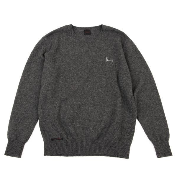 LA4869 Papas パパス 長袖 ニット セーター グレー L|ファッション LA4869 Papas パパス 長袖 ニット セーター グレー L|ファッション