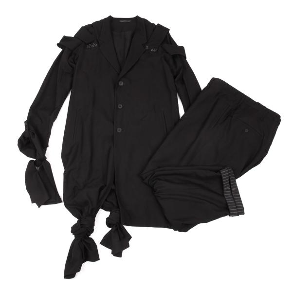 【中古】 ヨウジヤマモト プールオムYohji Yamamoto POUR HOMME ハードツイストギャバセットアップ 黒1 2【メンズ】
