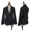 【中古】 セオリーTheory コットン混ストレッチ2Bジャケット 紺【レディース】(4)