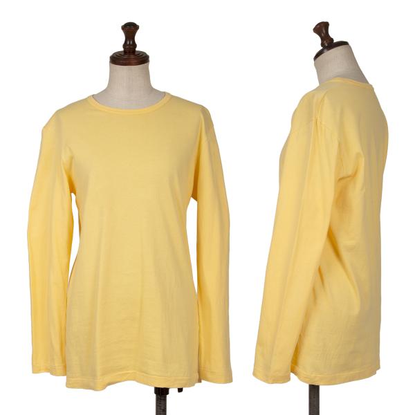 【中古】 コムデギャルソンCOMME des GARCONS コットンベーシックカットソー 黄M位【レディース】