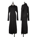 【中古】 プリーツプリーズPLEATS PLEASE プリーツショールカラーコート 黒5【レディース】