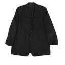 【中古】 ヨウジヤマモト プールオムYohji Yamamoto POUR HOMME シルクボーダー織りテーピングデザインジャケット 黒3【メンズ】