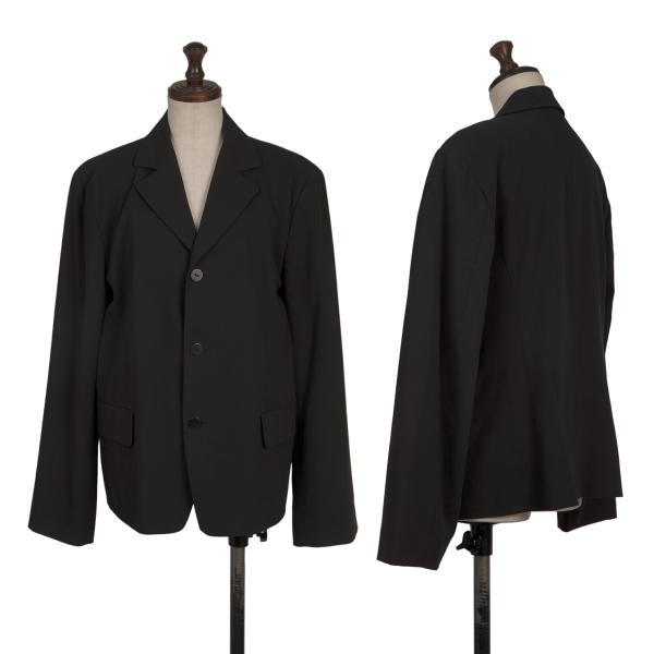 【中古】 ヨーガンレールJURGEN LEHL コットン3Bジャケット 黒L【レディース】