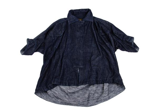 【中古】 ヴィヴィアンウエストウッド アングロマニアVivienne Westwood ANGLOMANIA マグネットボタンドルマンデニムコート インディゴXS【レディース】