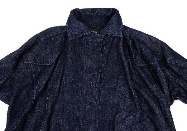 【中古】 ヴィヴィアンウエストウッド アングロマニアVivienne Westwood ANGLOMANIA マグネットボタンドルマンデニムコート インディゴXS【レディース】