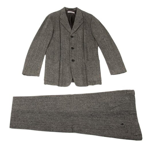 【中古】 イッセイミヤケ メンISSEY MIYAKE MEN ハリスツィードヘリンボーンプリーツデザインセットアップ グレーXL位 XL【メンズ】 【中古】 イッセイミヤケ メンISSEY MIYAKE MEN ハリスツィードヘリンボーンプリーツデザインセットアップ グレーXL位 XL【メンズ】