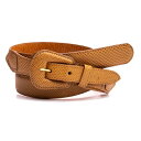 【中古】 ケンゾーKENZO エンボスレザーベルト 茶【レディース】(4)