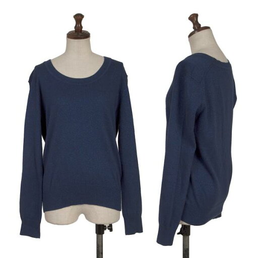 【中古】 ツモリチサトTSUMORI CHISATO クルーネックグリッターニット 紺2【レディース】 【中古】 ツモリチサトTSUMORI CHISATO クルーネックグリッターニット 紺2【レディース】